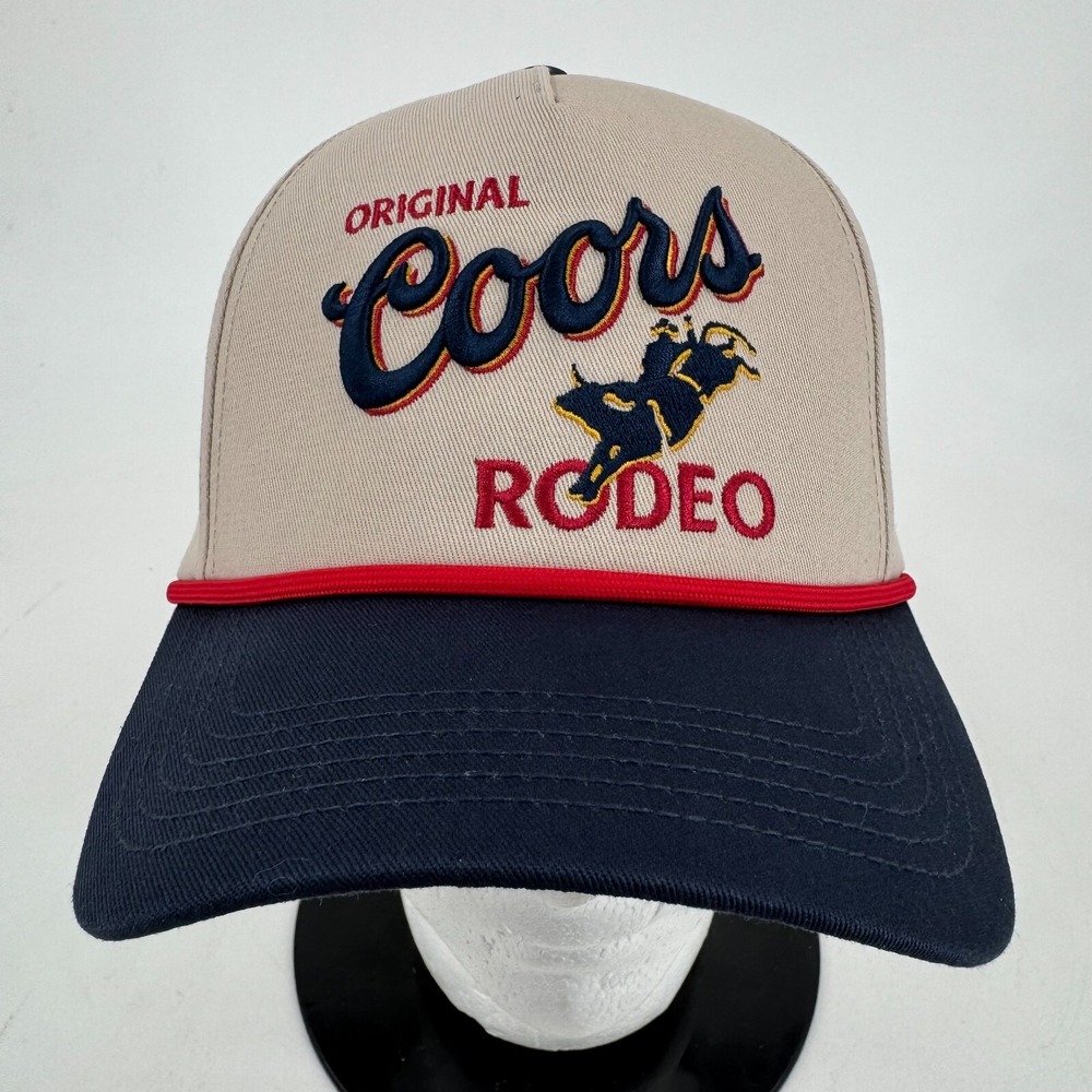 H3 Headwear Original Coors Rodeo Tan Embroidered Snapback Hat Cap - NEW